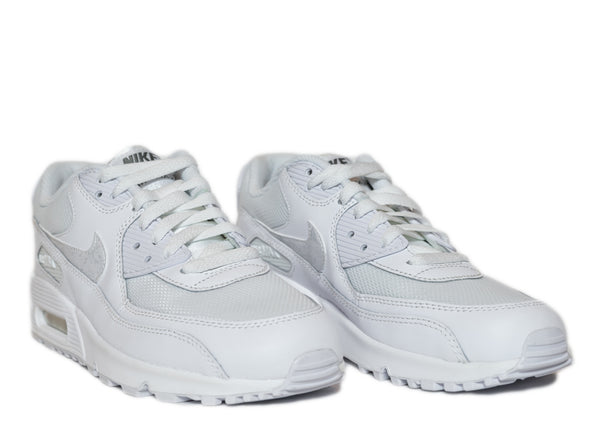 Nike Air Max 90 Mesh GS "Triple White"