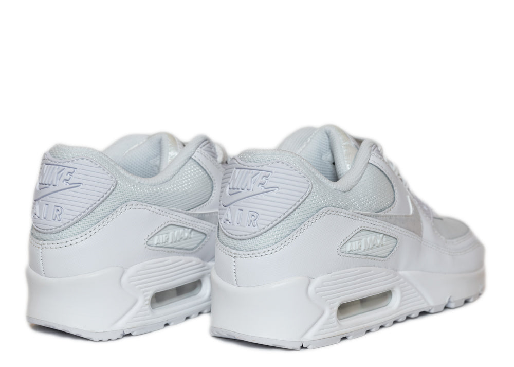 Nike Air Max 90 Mesh GS Triple White kixery